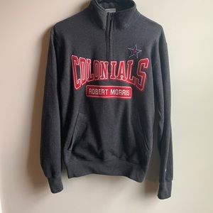 Robert Morris University RMU quarter 1/4 zip sweatshirt size small Pennsylvania